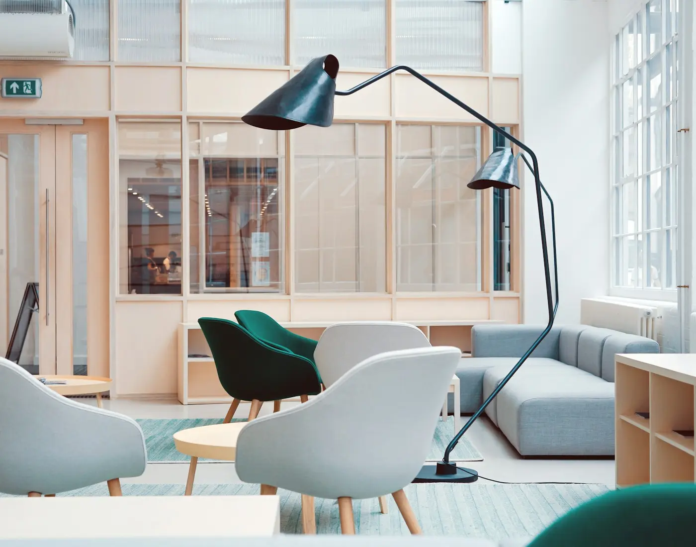 Clean and organized modern office